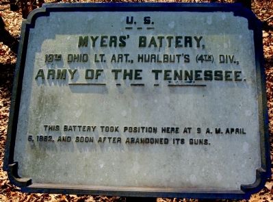 Myers' Battery Marker. Click for full size. Myers' Battery Marker image. Click for full size.