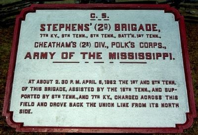 Stephens' Brigade Marker. Click for full size. Stephens' Brigade Marker image. Click for full size.