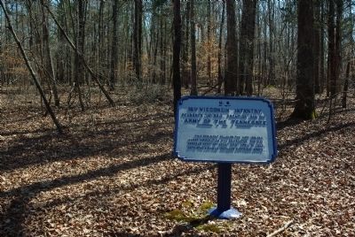 16th Wisconsin Infantry Marker. Click for full size. 16th Wisconsin Infantry Marker image. Click for full size.