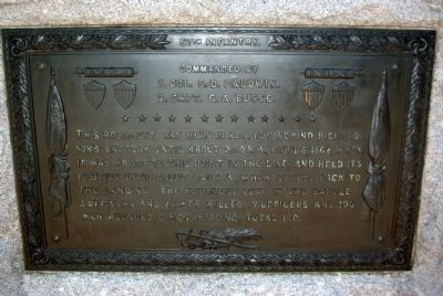 57th Illinois Monument Marker. Click for full size. 57th Illinois Monument Marker image. Click for full size.