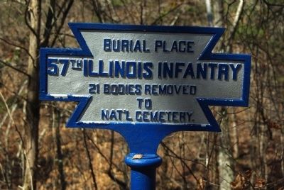 57th Illinois Infantry Marker image. Click for full size.