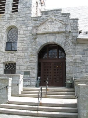 The Entrance to the Scoville Memorial Library image. Click for full size.