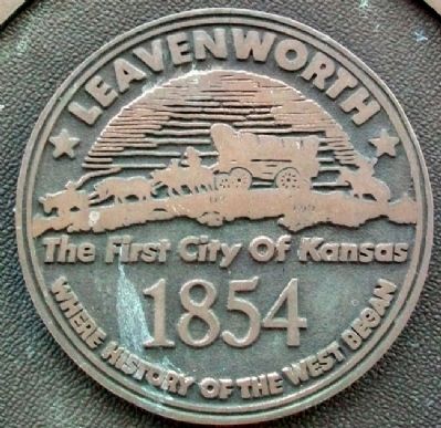 Leavenworth Seal on Marker image. Click for full size.