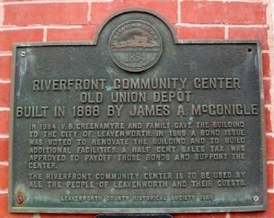 Riverfront Community Center Marker image. Click for full size.