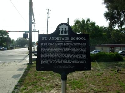 St. Andrew(s) School Marker image. Click for full size.