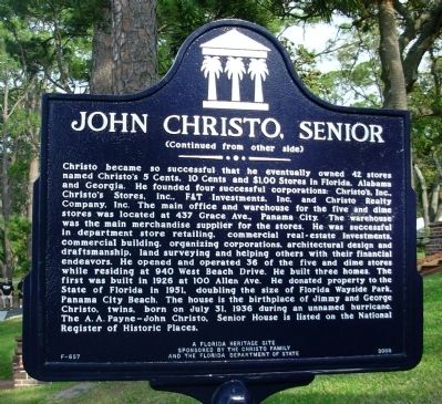 John Christo, Senior Marker. Click for full size. John Christo, Senior Marker image. Click for full size.