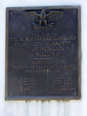 "The Spirit of the American Doughboy" Marker. Click for full size. "The Spirit of the American Doughboy" Marker image. Click for full size.