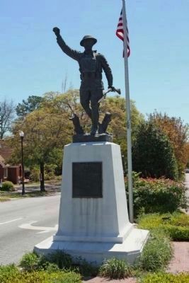 "The Spirit of the American Doughboy" Marker, here known as the "Olympia version" image. Click for full size.