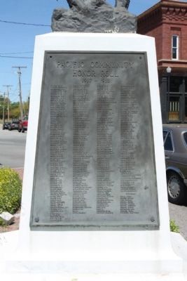 "The Spirit of the American Doughboy" Reverse side. Click for full size. "The Spirit of the American Doughboy" Reverse side image. Click for full size.