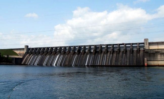 J. Strom Thurmond Dam -<br>South Side<br>View from the Power Plant image. Click for full size.