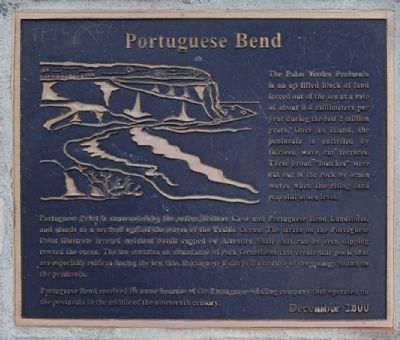 Portuguese Bend Marker. Click for full size. Portuguese Bend Marker image. Click for full size.