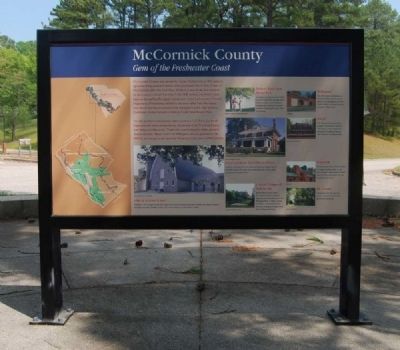 McCormick County Marker. Click for full size. McCormick County Marker image. Click for full size.