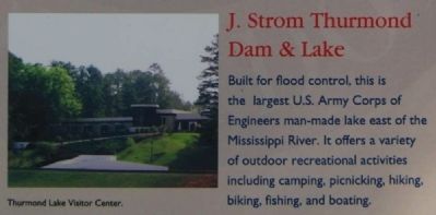 McCormick County Marker -<br>J. Strom Thurmond Dam & Lake image. Click for full size.