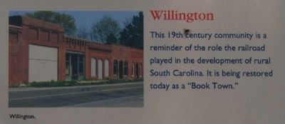 McCormick County Marker -<br>Willington. Click for full size. McCormick County Marker -<br>Willington image. Click for full size.