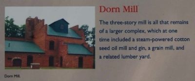 McCormick County Marker -<br>Dorn Mill image. Click for full size.