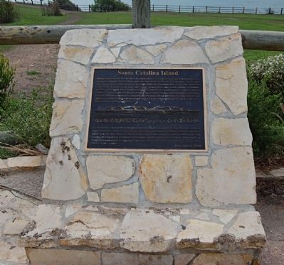 Santa Catalina Island Marker. Click for full size. Santa Catalina Island Marker image. Click for full size.