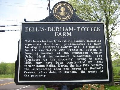 Bellis - Durham - Totten Farm Marker image. Click for full size.