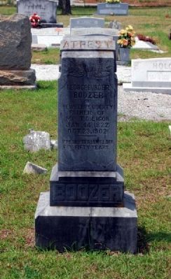 George Burder Boozer Tombstone image. Click for full size.