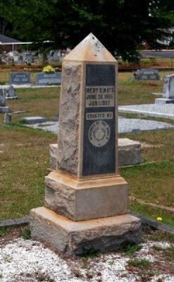 Medy D. Mays Tombstone image. Click for full size.