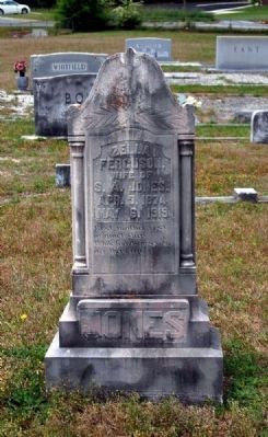 Zella Ferguson Tombstone image. Click for full size.