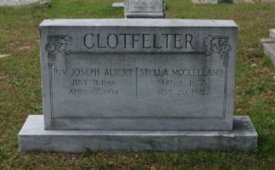 Clotfelter Tombstone image. Click for full size.