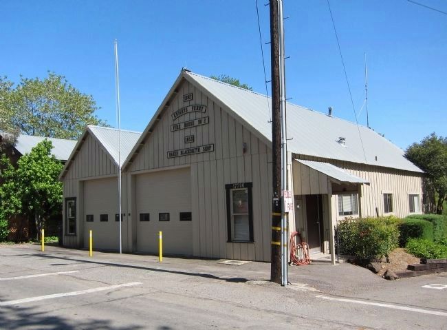 Knights Ferry No. 2 Firehouse and Marker. Click for full size. Knights Ferry No. 2 Firehouse and Marker image. Click for full size.