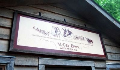 McGee Harness Shop Overhead Sign image. Click for full size.
