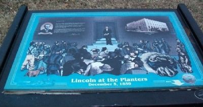 Lincoln at the Planters Marker image. Click for full size.