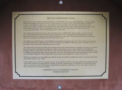 The Yellowstone Trail Marker image. Click for full size.
