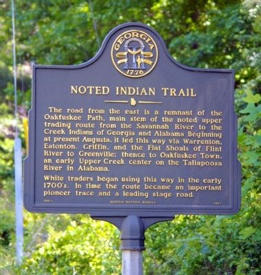 Noted Indian Trail Marker. Click for full size. Noted Indian Trail Marker image. Click for full size.