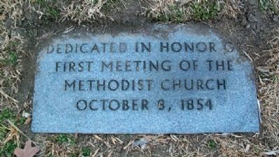 First Meeting of the Methodist Church Marker image. Click for full size.