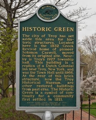 Historic Green Marker. Click for full size. Historic Green Marker image. Click for full size.