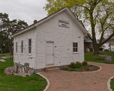 Troy's 1927 Township Hall image. Click for full size.