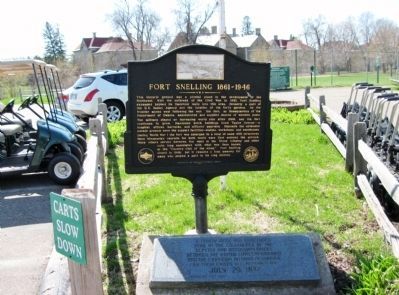 Fort Snelling Marker and Tablet image. Click for full size.