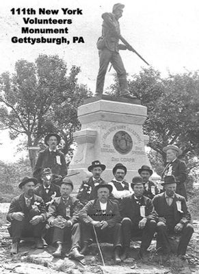 111th New York Infantry Monument. Click for full size. 111th New York Infantry Monument image. Click for full size.