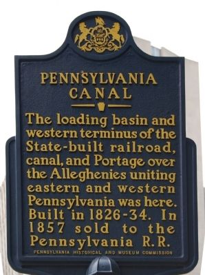 Pennsylvania Canal Marker. Click for full size. Pennsylvania Canal Marker image. Click for full size.