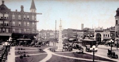 Anderson Court Square Plaza, ca 1920. Click for full size. Anderson Court Square Plaza, ca 1920 image. Click for full size.