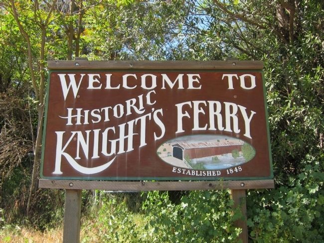 Welcome to Historic Knight's Ferry image. Click for full size.
