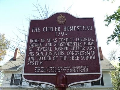 The Cutler Homestead Marker image. Click for full size.