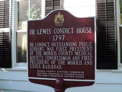 Dr. Lewis Condict House Marker image. Click for full size.