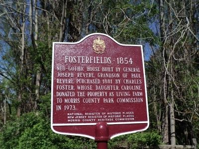 Fosterfields – 1854 Marker image. Click for full size.