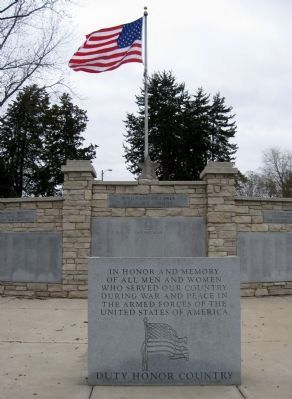 Roadside Park Veterans Memorial Marker. Click for full size. Roadside Park Veterans Memorial Marker image. Click for full size.