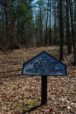 Camp of 1st and 2nd Battalions, 5th Ohio Cavalry Marker image. Click for full size.