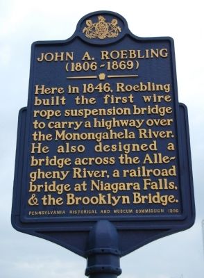 John A. Roebling Marker image. Click for full size.