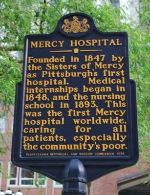 Mercy Hospital Marker. Click for full size. Mercy Hospital Marker image. Click for full size.