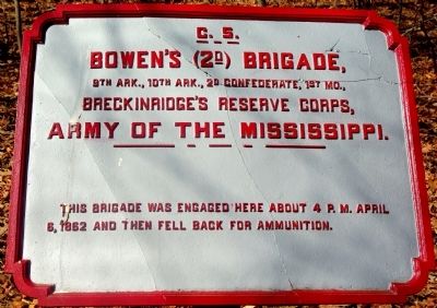 Bowen's Brigade Marker image. Click for full size.