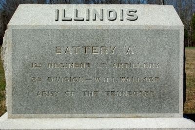 Battery A, 1st Illinois Artillery Marker image. Click for full size.