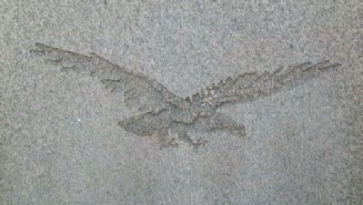 World War II Memorial Eagle Engraving. Click for full size. World War II Memorial Eagle Engraving image. Click for full size.