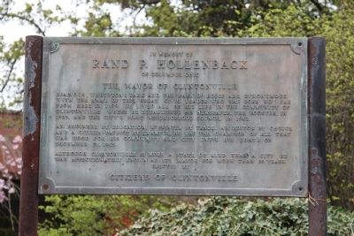 Rand P. Hollenback Marker image. Click for full size.