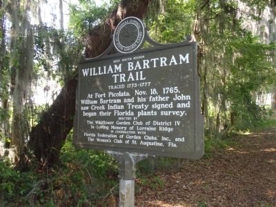 William Bartram Trail Marker image. Click for full size.
